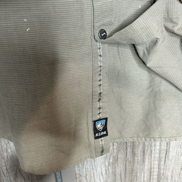 Kuhl Towmey Shirt XL Button Up Long Sleeves Outdoor Hiking Fishing Beige - Picture 4 of 8